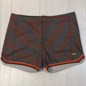 Parke & Ronen Orange and Blue Athletic Shorts